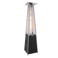 Pyramid Patio Heater Built for Outdoor Ambiance, 13,000 BTU Propane, Quartz Glass Tube, 230cm Height